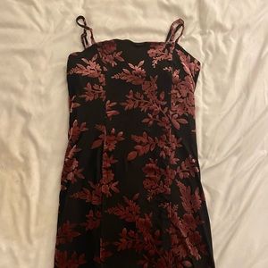 Forever 21 Floral Black Dress
